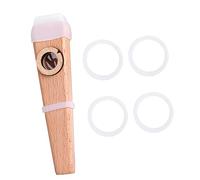 CIMAXIC 1 Juego instrumento kazoo agujero kazoos instrumento musical Kazoo de madera kazoo jugando Compatible con guitarra mirlitones musicales grabadora de madera para adultos