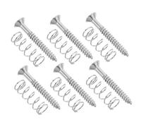 CIMAXIC 1 Juego Pastillas De Guitarra Tornillo De Resorte Agarre Frontal Tornillo Bajo Parcial Agarre Del Coche De La Batería Empuñadura Universal s Manos Silver Metal