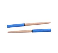 CIMAXIC 1 Par Palillo De Madera Baquetas Musicales Palos De Percusión Baqueta Para Tambores Accesorios Para Tambores Baqueta Con Mango De Goma Baquetas De Madera Bambú Blue