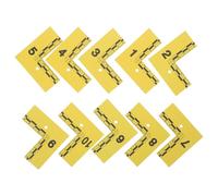 CIMAXIC 10 marcadores de evidencia con regla de escala: juego de marcadores de identificación de evidencia impermeables, tarjeta policial numerada en forma de L para investigación forense.