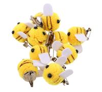 CIMAXIC 10 Unidades Bonito Pin de Bufanda Forma de Abeja para Mujer, Material de Peluche y Aleación, Brillo Duradero y Detalles Intrincados para Uso Diario o Fiesta de Pascua
