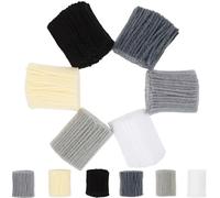 CIMAXIC 12 Piezas de Hilo para Alfombras Aguja de Crochet de Fibras Acrílicas, Precortado, Cómodo al Tacto y Fácil de Almacenar para Manualidades DIY