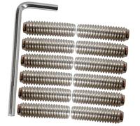 CIMAXIC 12piezas Tornillos Metálicos Para Puente De Guitarra Eléctrica Reemplazo Práctico