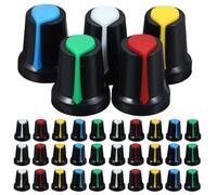 CIMAXIC 150 cubiertas para perillas giratorias de potenciómetro: perilla de mezclador de repuesto de 6 mm para un ajuste suave del volumen, compatible con consolas mezcladoras de audio.