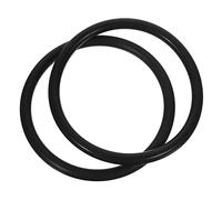 CIMAXIC 2 Piezas Arandela De Tazón De Cristal Sonidos Cuencos De Musica Cuenco Para Cantar Cuencos Cantores Estera Del Cuenco Del Sonido Cuenco Musical El Budismo Suministros Caucho Black