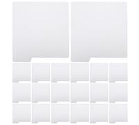 CIMAXIC 20 separadores para cajas de cómics con pestañas de índice - Tarjetas separadoras de plástico para cajas largas y cortas - Etiquetas white para escribir y organizar títulos y series.