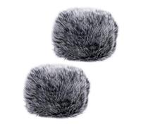 CIMAXIC 2piezas Escudo Viento Salpicaduras Funda De Felpa Para Micrófono Protector Resistente Al Viento Para Grabaciones Estudio o Exteriores