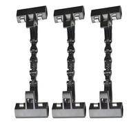 CIMAXIC 3 pinzas negras para bloc de dibujo: pinzas de caballete de doble cabezal para rotación de tableros de dibujo, soporte ajustable multiángulo para artistas, estudiantes y pintores.