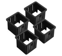 CIMAXIC 4 Adaptadores de Manguito de Tubo Cuadrado Mejora Estabilidad y Reduce Fricción en Ejercicios de 50mm a 40mm para Máquinas de Entrenamiento