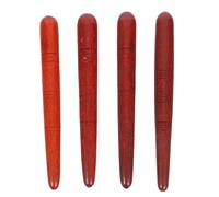 CIMAXIC 4 Bolígrafos de Masaje de Puntos de Presión de Madera Sintética, Diseño Redondo Fácil de Sujetar para Masaje Corporal y Brazos, Uso Cómodo mientras Escuchas Música