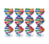 CIMAXIC 4 Modelos de Estructura de Doble hélice de ADN, Juguetes de divulgación científica biológica, Herramientas de ensamblaje para Estudiantes de Escuela.