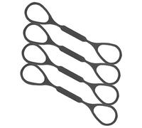 CIMAXIC 4 Piezas Cuerda De Remolque De Tubo De Sonido Trompetas Tapa De Botón De Trompeta Tapas De Válvulas De Trompeta Bocina Sintonizador Botones De Dedo De Trompeta Gel De Sílice Black