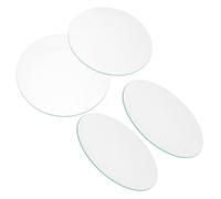 CIMAXIC 4 Piezas Disco de Vidrio y Superficie No Absorbente para Molienda de Pigmentos y Pintura Compatibilidad para Mezcla de Gouache y Creación Artística