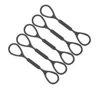 CIMAXIC 5 Piezas Cuerda De Remolque De Tubo De Sonido Soporte De Fondo Redondo Banda Para El Cabello Ancho De Orejas Anillos Atrapasueños Colgante De Techo Umbral Gel De Sílice Black
