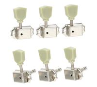 CIMAXIC 6 Piezas De Cuerda afinadores de guitarra clavija llave sintonizadores cuerdas de guitarra instrumentos musicales accesorio de guitarra afinador de cabeza de guitarra acero Silver