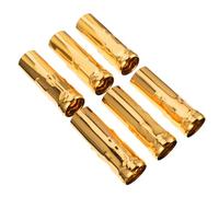 CIMAXIC 6 Piezas Tubos de Vela de Hierro Dorado para Lámparas Colgantes de Techo E14, Reutilizables y Estilo Retro Europeo para Candelabros de Cristal