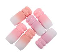 CIMAXIC 6 Tubos de Brillo Labial líquido: Tubos Recargables de 4 ml con aplicador para bálsamo/Aceite/Brillo Labial, diseño de Color Degradado, Botella de Almacenamiento de Maquillaje para Viajes.