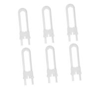 CIMAXIC 6piezas Bloqueador De Puerta Cerraduras De Seguridad Prueba De Bebés Para Armarios y Cajones Forma