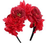CIMAXIC Accesorio Cabello de Tela Diadema de Flores Simuladas Peonía Retro para Mujer Adecuado para Viajes y Diversas Ocasiones