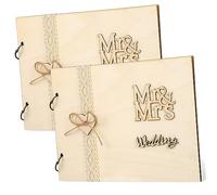 CIMAXIC Álbum De Boda Personalizado Libro De Firmas Tapa De Madera Despedida De Soltera