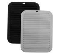CIMAXIC Alfombrillas de Silicona Soporte Rápido Resistentes al Calor Juego de 2 para Herramientas de Peinado para Planchas y Rizadores en Superficies de Tocador