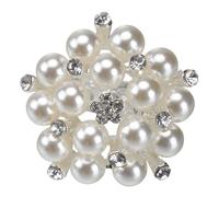 CIMAXIC Anillo Ajustable de Aleación Blanco Perla, Ligero y Portátil, Joyería Elegante para Mujeres en Reuniones de Iglesia y Fiestas de Baile