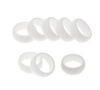 CIMAXIC Anillo de Silicona Flexible para Hombre, 8 Piezas, Diseño Simple y Seguro Piel, Adecuado para Actividades Deportivas y Gimnasio