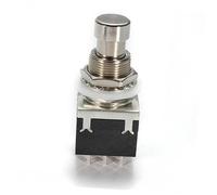 CIMAXIC Botones De De Guitarra 5 Pedales De Metal Pedal De Bypass 9 Pines Negro