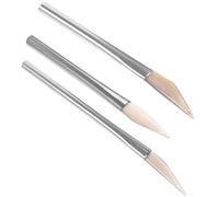 CIMAXIC Bruñidor de Ágata Mango para Alisar y Pulir Joyas de Oro y Plata, Herramienta Segura y Confiable para Fabricación de Joyería, Pack de 3 Piezas