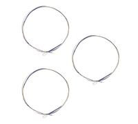 CIMAXIC Cadenas De 3pcs Cuerdas De Pipa Instrumento De Laúd Cable Claro Reemplazo Del Borde Del Aro Del Tambor Hilo Invisible Herramientas De Reparación De Laúd Chino Hilo Claro Metal