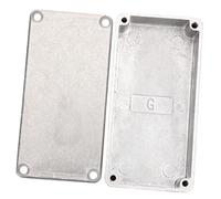 CIMAXIC Caja casos recintos pedales efectos de guitarra concierto guitar pedal accesorios guitarra electric guitar Caso de pedal de efecto recinto para efecto de guitarra aluminio Silver