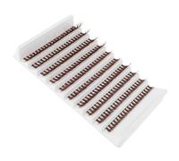 CIMAXIC Caja de Extensiones de Pestañas Postizas Marrón 10 Secciones, Fibra Ligera y Rizada para Aplicación Fácil y Densidad Natural, Adecuado para Mujeres