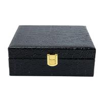 CIMAXIC Caja de Madera Estuche Portátil Multifuncional Diseño para Cigarros de PU y Hierro para Conservar Frescura y Almacenamiento Elegante