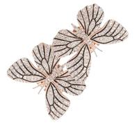 CIMAXIC Clip para Zapatos de Novia Diseño de Mariposa y Gemas de Imitación, Aleación Reutilizable para Bodas y Eventos Elegantes,