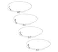 CIMAXIC Cordones Elásticos Transparentes Evitan los Zapatos se Resbalen para Tacones Altos con Diseño de Hebilla, 4 Pares de Correas Tpu y Añaden Elegancia para Mujer