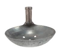 CIMAXIC Cucharón para Tamizar Estiércol de Acero Mango Vertical y Drenaje | Recogedor de 1 Pieza, Superficie Lisa y Gran Cavidad, para Limpieza de Patio y Zanja