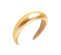CIMAXIC Diadema Ancha de Esponja Color Dorado para Mujer y Niña, Banda Cabello de Tela Simple y Cómoda, Adecuado para Lavado de Cara y Aplicación de Mascarilla
