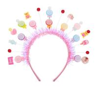 CIMAXIC Diadema de piruleta de : Diadema de piruleta para niñas, accesorios para el cabello con forma de - de menta para fiestas, tocado para niñas, cumpleaños y vacaciones.