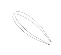 CIMAXIC Diadema Metálica Plateada para Mujer y Niña, 4 Piezas Base de Tiara Doble Capa, Accesorio Decorativo Retro para Fiestas, Carnaval y Peinados Elegantes