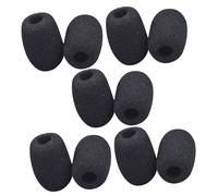 CIMAXIC Funda Protectora Para Micrófonos De Solapa 10 Piezas Mini Parabrisas De Esponja Aislante Acústico Protección Contra Ruido Accesorios Para Ktv y Conferencias