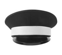 CIMAXIC Gorra de capitán de policía para actuaciones en el escenario, gorra de policía para cosplay de adulto, sombrero de disfraz de teatro para fiestas de disfraces de Halloween