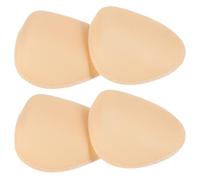 CIMAXIC Hombreras sin Costura para Chaqueta Diseño de Ángulo Recto, Almohadillas de Espuma Beige Autoadhesivas, Fáciles de Aplicar y Prácticamente Invisibles, 2 Pares Unisex