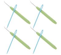 CIMAXIC Juego de 8 Agujas de Crochet de Acero Inoxidable y Mango Plástico, Ganchos Ergonómicos para Tejer Suéteres, Bufandas y Gorros, Kit de Herramientas para Color Aleatorio