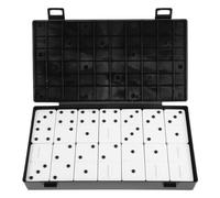 CIMAXIC Juego de dominó Doble 6 en Braille (1 Unidad) - Kit de Juego con Puntos en Relieve para usuarios con discapacidad Visual, Personas con trastornos de la visión, Personas ciegas y Jugadores