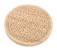CIMAXIC Juego de Laberinto: Tablero Redondo de Madera - Rompecabezas para la educación temprana - Juego de Aprendizaje portátil para niños y niñas