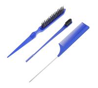 CIMAXIC Juego de Peines Multifuncionales para Cabello Peine de Triple y Doble Punta Azul para Desenredar y Peinar Cabello Natural Adecuado para Uso en Casa y Salón Cuidado Profesional
