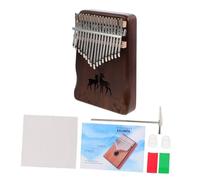 CIMAXIC Kalimba Profesional De Teclas Instrumento Musical Portátil Para Principiantes y Músicos Incluye Martillo De Afinación y Accesorios Diseño Retro Color Marrón
