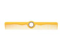 CIMAXIC Peine de barbero con centro giratorio - Herramienta antiestática para estilistas, ideal para cortes de pelo y uso en salones de belleza - Peine de barbero resistente al calor, color amarillo