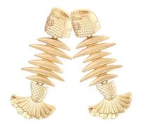 CIMAXIC Pendientes Largos Mujer Aleación Diseño Creativo Hueso de Pez Colgantes Elegantes para Adolescentes Regalos Originales Señora Fiesta Color Aleatorio Color Aleatorio
