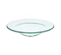 CIMAXIC Plato de Vidrio Redondo para Calentador de Cera Función Versátil y Elemento Decorativo, Adecuado como Porta Aceites Esenciales y Bandeja Calentadora